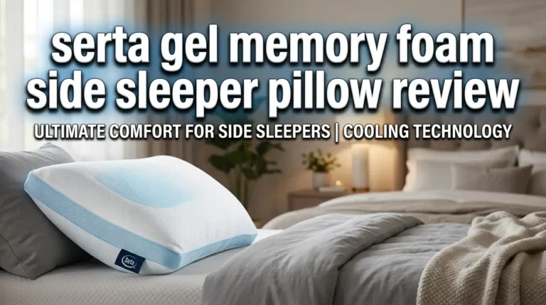 Serta Gel Memory Foam Side Sleeper Pillow Review 2026: Worth Your Money?